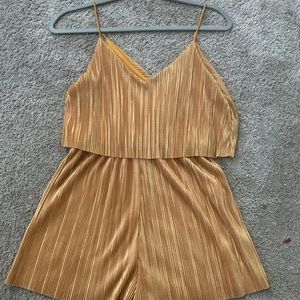 Gold shimmer Romper